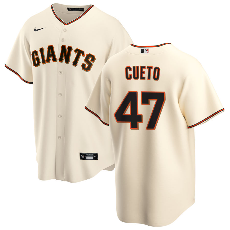 Nike Men #47 Johnny Cueto San Francisco Giants Baseball Jerseys Sale-Cream